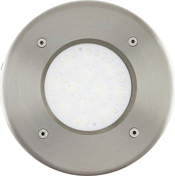 Eglo 93482 Светильник LED уличный встраиваемый LAMEDO, 1х2,5W (LED), Ø100, IP67, нерж. сталь