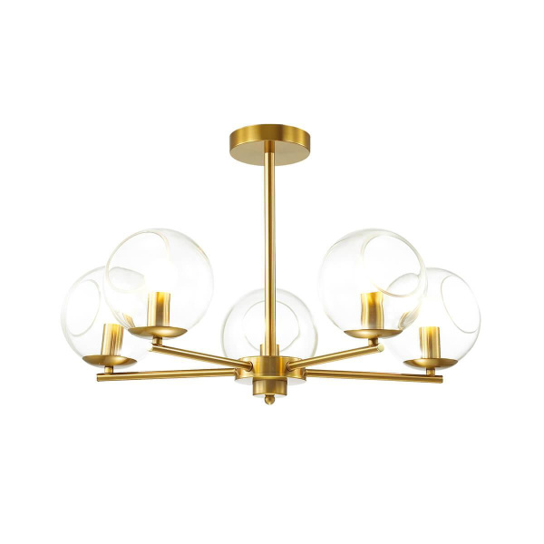 Lumion 3769/5C LN19 083 античная латунь Люстра на штанге E14 5*60W 220V BLAIR