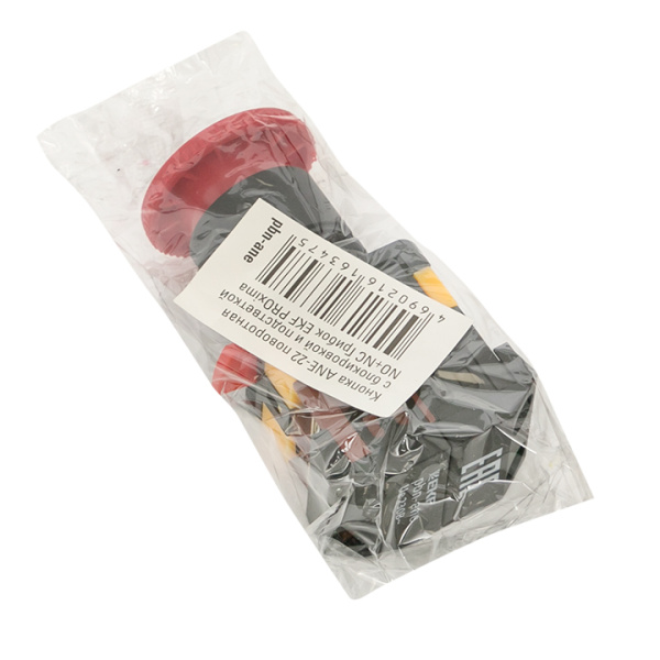 Купить EKF PROxima Кнопка ANE-22 поворотная c блокировкой и подстветкой NO+NC Грибок