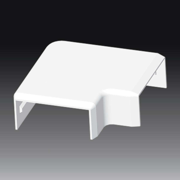 Kopos Поворот на 90 гр. LHD 40X20HF 8633HF (HB) (Цвет Белый) 8633HF_HB