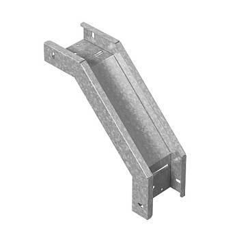 OSTEC Угловой соединитель внешний к лотку ПЛК 500х85, толщ. 1,5 мм, Сендзимир цинк