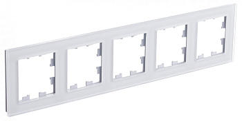 Systeme Electric AtlasDesign Nature Стекло Белый Рамка 5-ая, универсальная