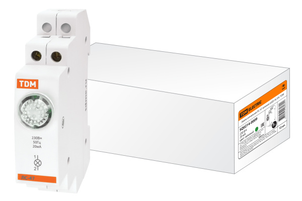 TDM Лампа сигнальная ЛС-47 зеленая (LED) AC/DC SQ0214-0009