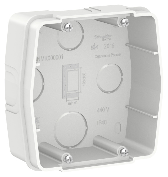 Купить Systeme Electric Blanca коробка внутр монтажная зеленая для силовых розеток