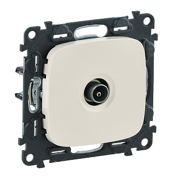 Legrand Valena ALLURE DIY Сл.кость Розетка TV проходная, 1,5дБ/14дБ 0-2400 МГц 753861