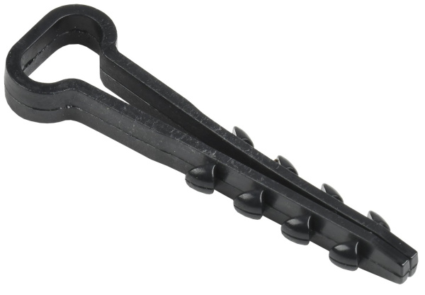 IEK Дюбель хомут 5х8мм нейлон черный (100шт)