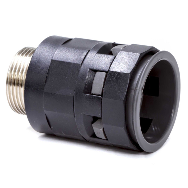 Купить DKC Муфта труба-коробка с металлической резьбой DN 12 мм, М20х1,5, полиамид, цвет черный