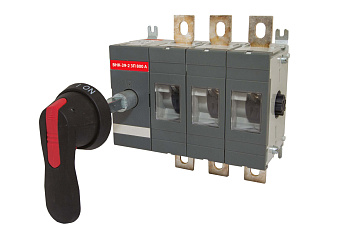 TDM Рубильник ВНК-39-2 3П 800А с выносной фронтальной ручкой управления и переходником 185 мм SQ0744-0207