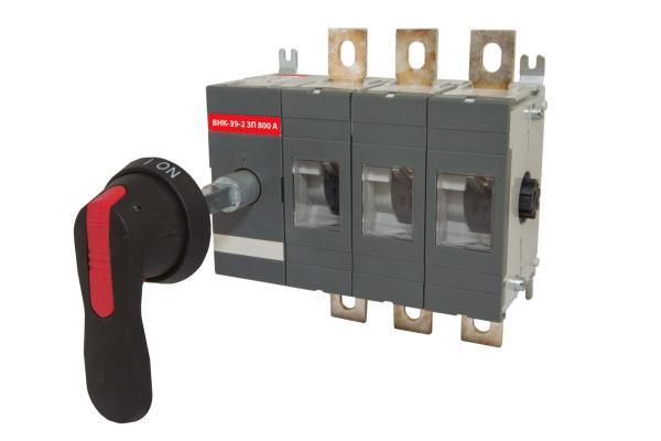 TDM Рубильник ВНК-39-2 3П 800А с выносной фронтальной ручкой управления и переходником 185 мм SQ0744-0207