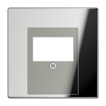 JUNG LS 990 Блестящий хром Накладка розетки ТАЕ, моно/стерео-аудиорозетки, комбинированной вставки GCR2969T