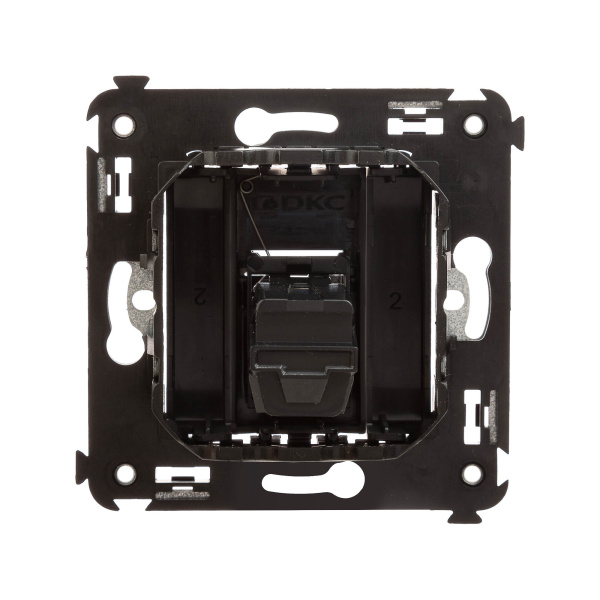 Купить DKC HDMI розетка одинарная в стену, тип А-А, "Avanti", "Черный матовый"