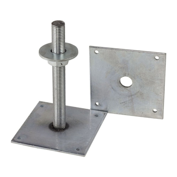 Tech-Krep Анкер регулировочный по высоте М24 100х100х2 мм, оцинк.  - накл. 124427