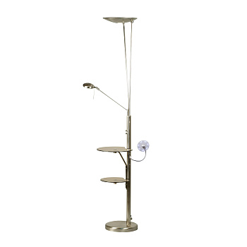 Citilux CL801001F Тандем Хром Мат. Светильник Напол. +USB вент.