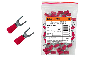 TDM Наконечник НВИ 1,25-4 вилка 0,5-1,5мм (100шт) SQ0503-0002