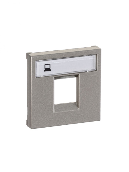 Купить ABB NIE Zenit Шампань Накладка 1-я тел/комп розетки(для суп2017.2,2017.3,2018,2018.5,2018.6,2018.8 2CLA221810N1901