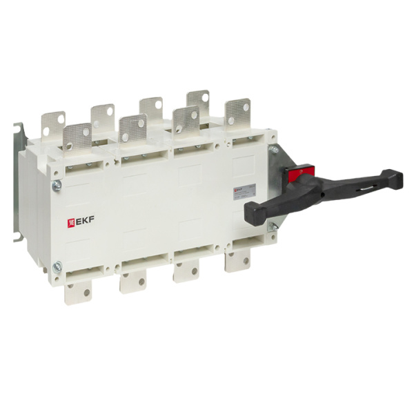 EKF Рубильник-переключатель 1000A 4P c рукояткой управления для прямой установки PowerSwitch