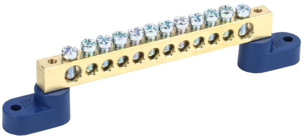 IEK Шина N ноль на двух угловых изол ШНИ-8х12-12-У2-С