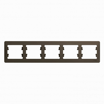Systeme Electric Glossa Шоколад Рамка 5-ая, горизонтальная