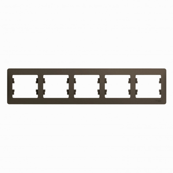 Systeme Electric Glossa Шоколад Рамка 5-ая, горизонтальная