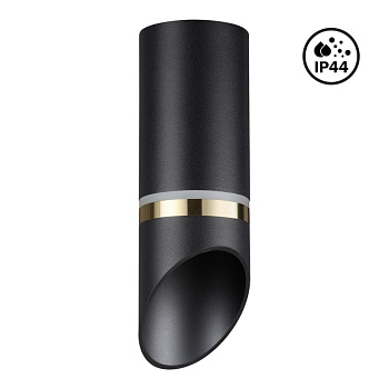 Novotech 370905 OVER NT22 черный/золото Светильник накладной влагозащищенный IP44 GU10 9W 220V DELTA