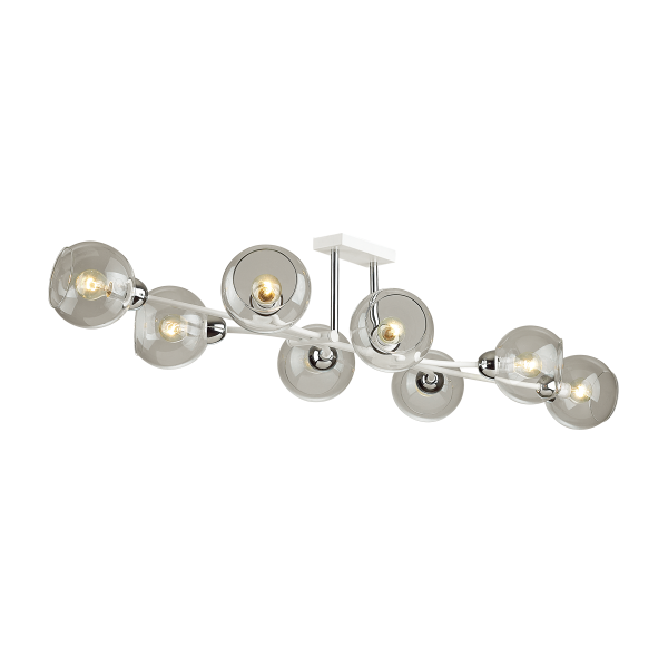 Купить Lumion 4517/8C MODERNI LN21 165 белый, хром Люстра потолочная E14 8*40W 220V ALANA