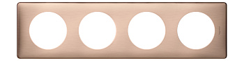 Legrand Celiane2 Медь Рамка 4-ая (2+2+2+2 мод) 068994