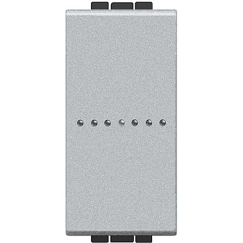 BT LL Алюминий Выключатель Axial безвинтовой зажим, 1 мод NT4051A