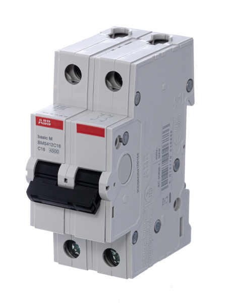 ABB Выключатель автоматический 2P, 16A, C, 4,5кА, BMS412C16 2CDS642041R0164 ABB Выключатель автоматический 2P, 16A, C, 4,5кА, BMS412C16 2CDS642041R0164