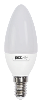Jazzway Лампа светодиодная (LED) «свеча» d38мм E14 220° 7Вт 220-240В матовая нейтральная холодно-белая 5000К .1027832-2