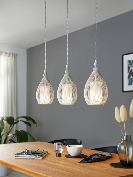 Купить Eglo Подвес RAZONI, 3X60W (E27), L990, белый 94388