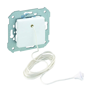 Simon 27 Мех Белый Шнуровой кнопочный выключатель, 10А 230В 27153-65