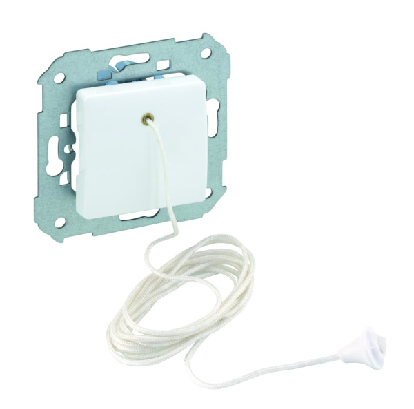 Simon 27 Мех Белый Шнуровой кнопочный выключатель, 10А 230В 27153-65