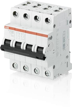 ABB Выключатель автоматический 3P+N S203 C80NA 2CDS253103R0804