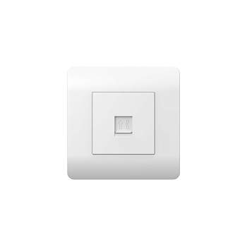 Chint (NEW3-E) Розетка телефонная 1xRJ11, белый