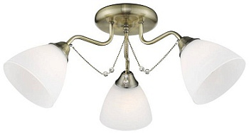 VELANTE 727-507-03 Люстра потолочная Бронза/Белый E27 3*60W