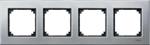 Купить SE Merten SM M-Elegance Платина серебро Рамка 4-ая MTN403460