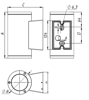 JIMMY LED 12W D10 827 BL