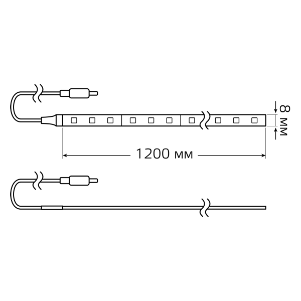 Купить Gauss Умная подсветка 5W 2700К 1.2m sensor 311011105
