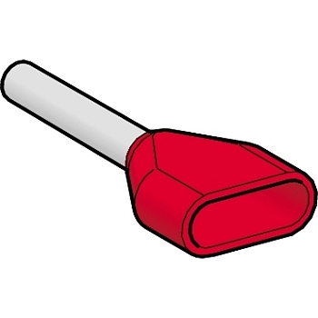 SE Наконечник для одновременного монтажа двух проводов,1мм красный AZ5DE0101