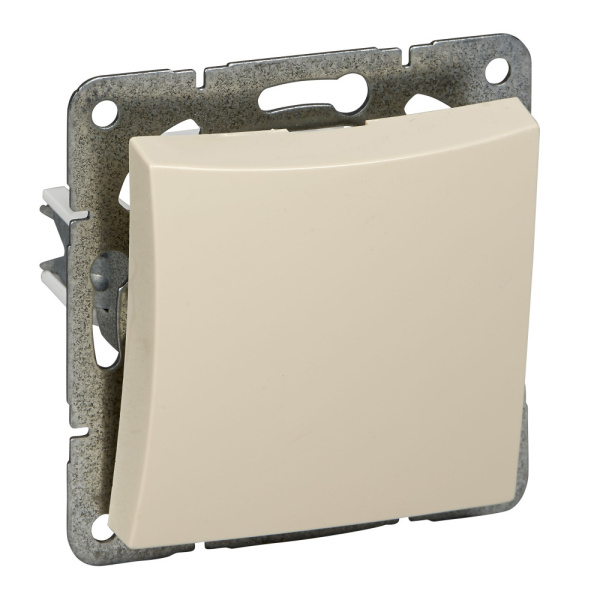 SE Дуэт Беж Выключатель 1-клавишный (сх.1) WDE000211