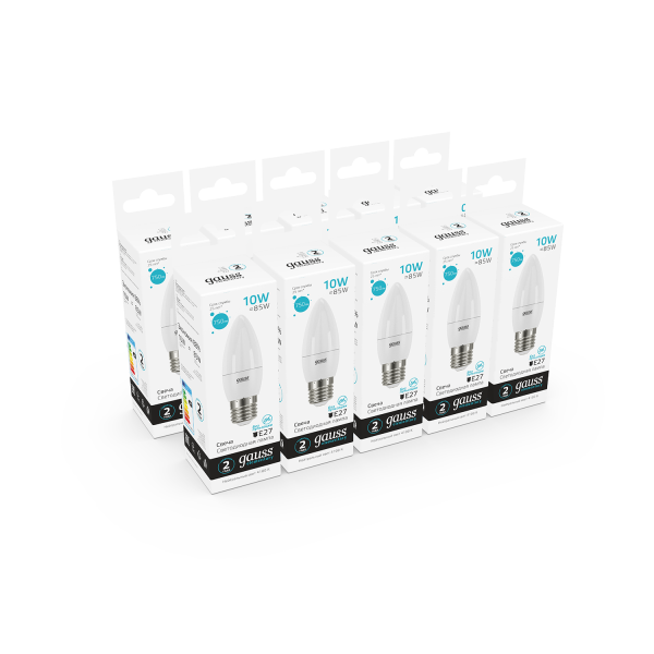 Купить Gauss Лампа Elementary Свеча 10W 750lm 4100K E27 LED 30220