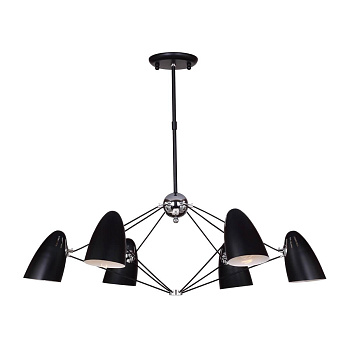 Favourite Humpen Черная Люстра 6*E14*40W 1757-6P Favourite Humpen Черная Люстра 6*E14*40W 1757-6P