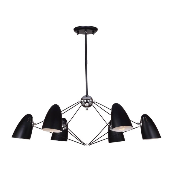 Favourite Humpen Черная Люстра 6*E14*40W 1757-6P