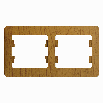 Systeme Electric Glossa Дерево Дуб Рамка 2-ая, горизонтальная