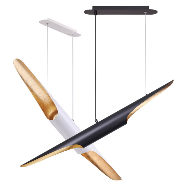 Купить Odeon Light 3816/50BG ODL20 165 черн/золот/мет Подвесной свет-к GU10 LED 2*12W 220V WHITNEY