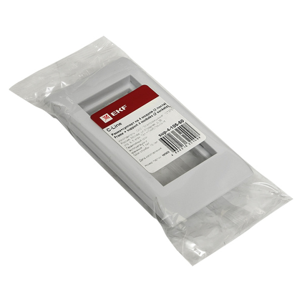 Купить EKF PROxima Рамка+суппорт на 4 модуля (2 поста) для парапетного кабельного канала C-Line