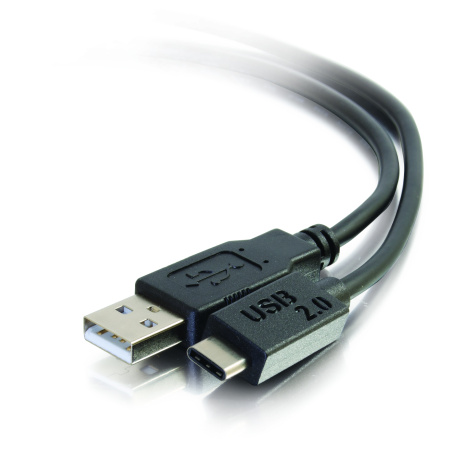 Legrand VDI Кабель USB 2.0 тип C штекер USB A штекер 1м 039864