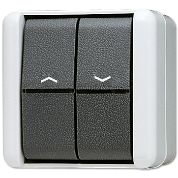 JUNG Выключатель управления жалюзи для накладного монтажа IP44 809VW