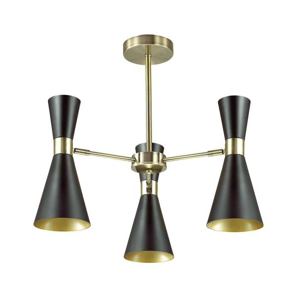 Купить Lumion 3662/3C LN18 106 античная бронза/матовый чёрный Люстра потолочная E14 3*60W 220V QUINN