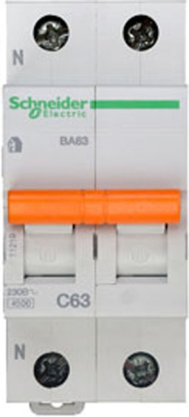 Купить SE Домовой ВА63 Автоматический выключатель 1P+N 63A (C) 4.5kA 11219